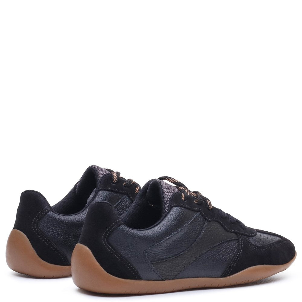 Ladies Sports Black Hush Puppies Jovie Sneaker