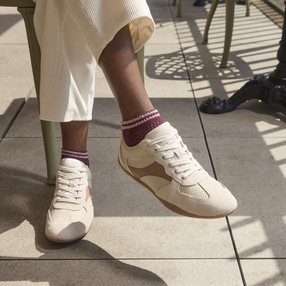 Ladies Sports Taupe Hush Puppies Jovie Sneaker