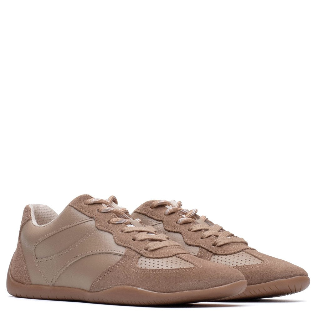 Ladies Sports Tan Hush Puppies Jovie Sneaker