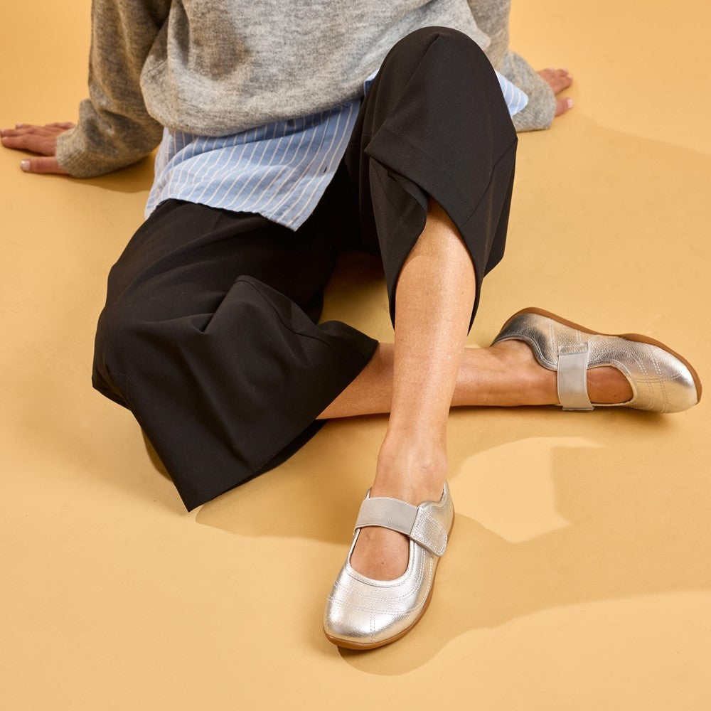 Ballerinas Silver Hush Puppies Juno Sneakerina
