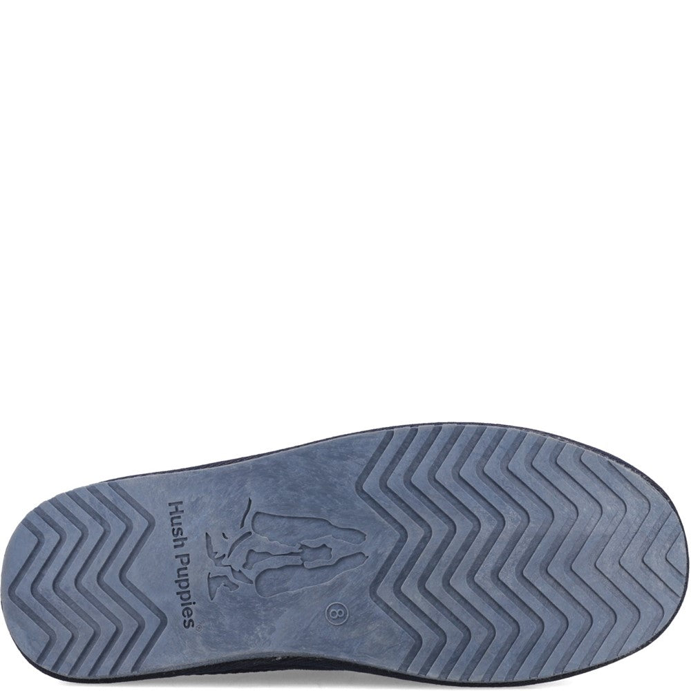 Classic Mens Slippers Navy Hush Puppies Calvin Slipper