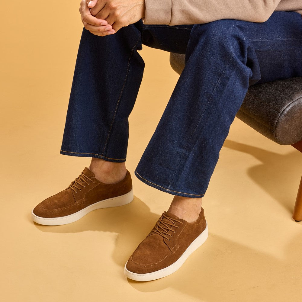 Mens Sports Tan Hush Puppies Riven Lace Up