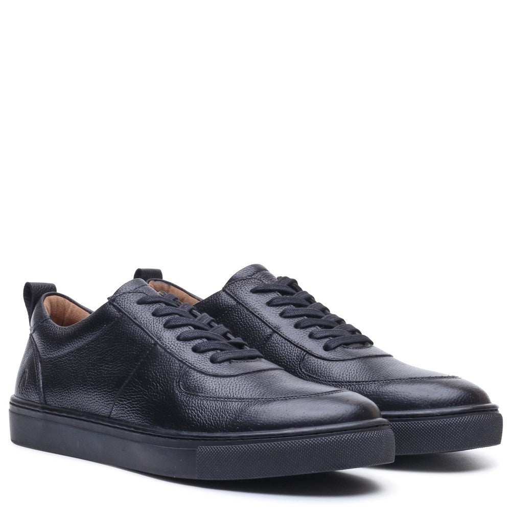 Mens Sports Black Hush Puppies Ciro Trainer