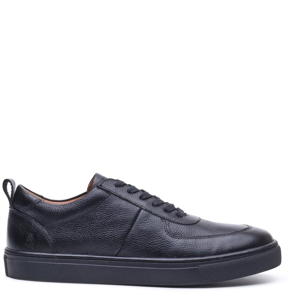 Mens Sports Black Hush Puppies Ciro Trainer