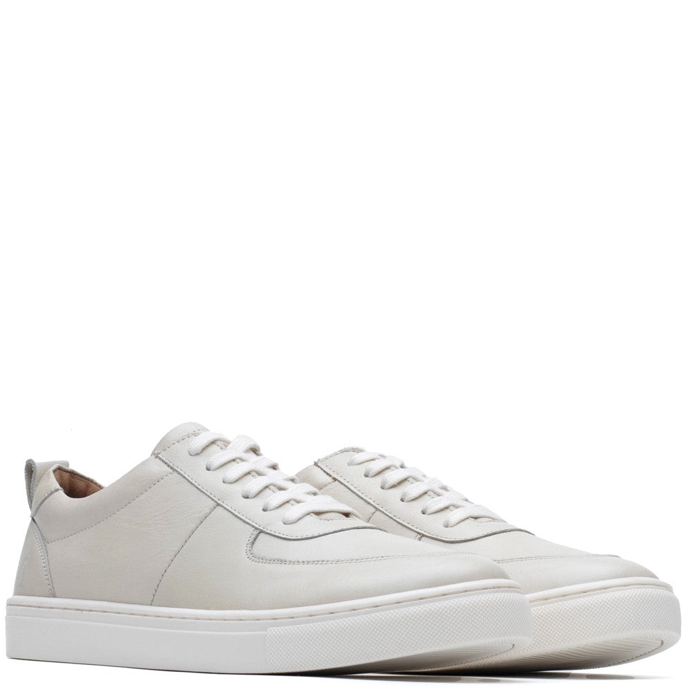 Mens Sports White Hush Puppies Ciro Trainer