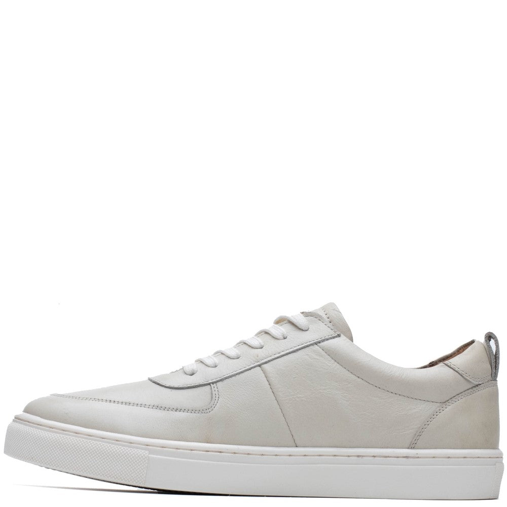 Mens Sports White Hush Puppies Ciro Trainer