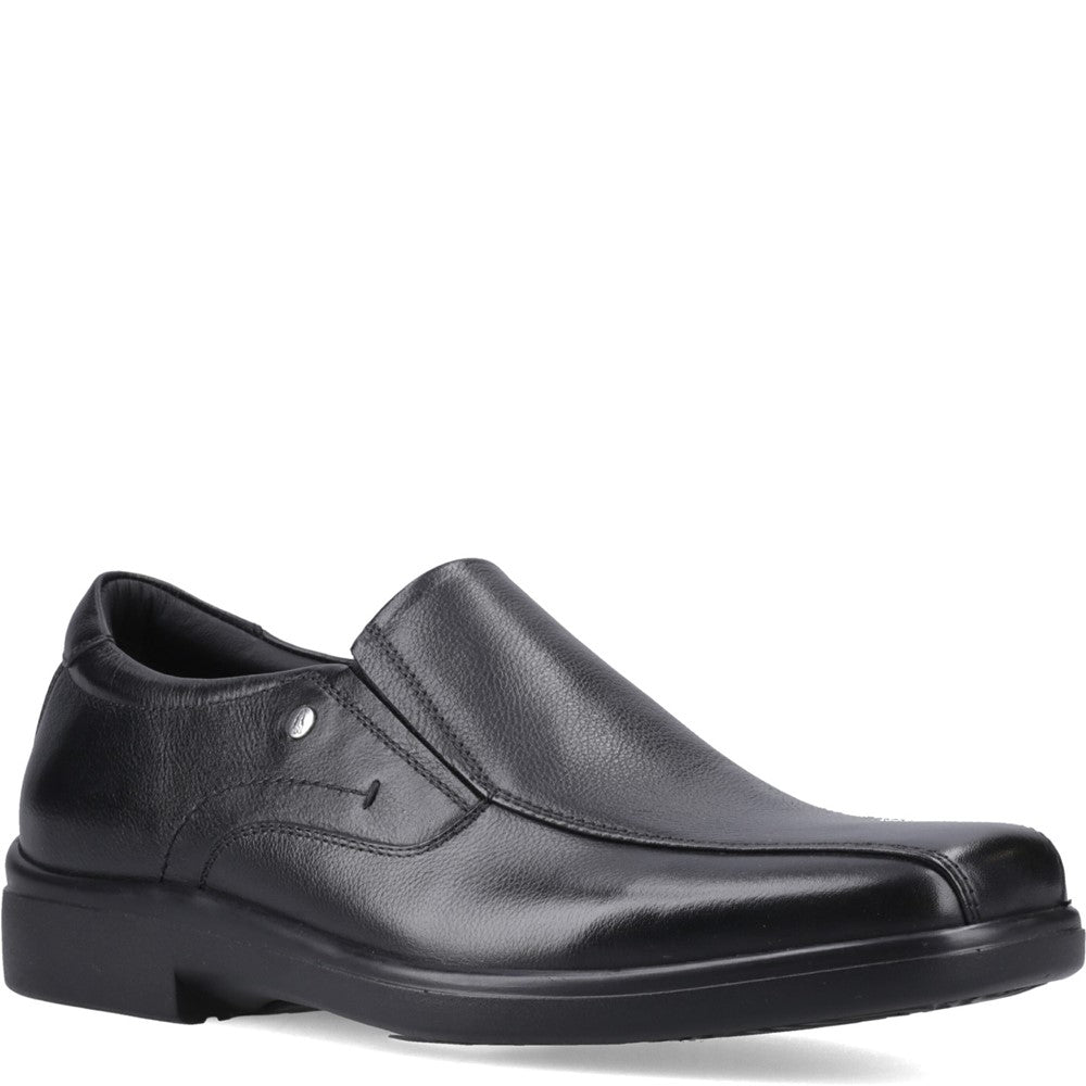 Mens Formal Slip On Shoes Black Hush Puppies CORMAC SLIP ON
