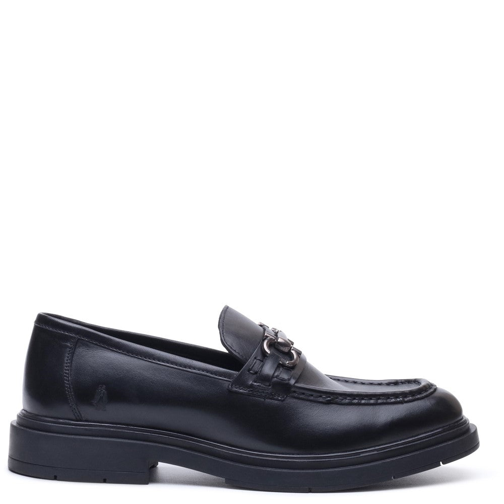 Mens Formal Slip On Shoes Black Hush Puppies Edgar Loafer