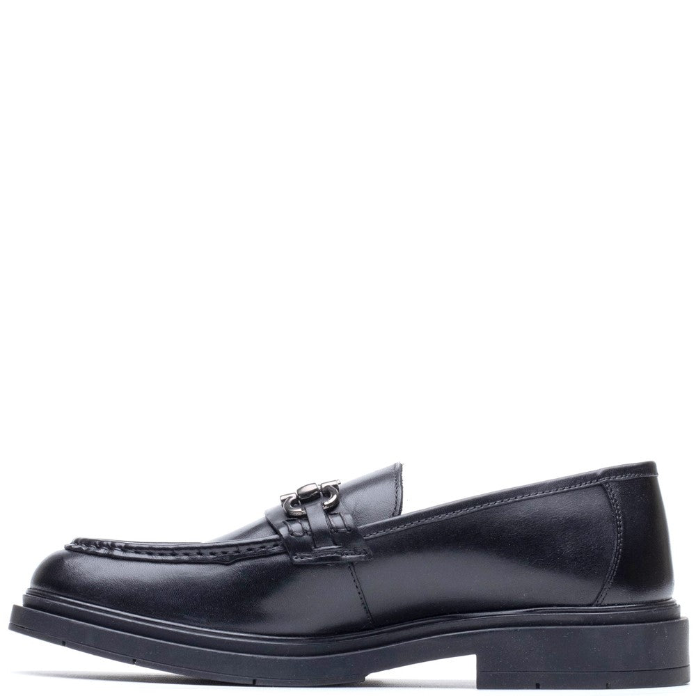 Mens Formal Slip On Shoes Black Hush Puppies Edgar Loafer