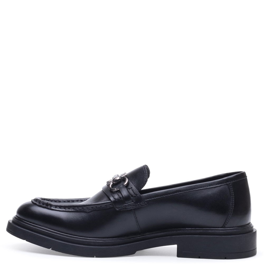 Mens Formal Slip On Shoes Black Hush Puppies Edgar Loafer