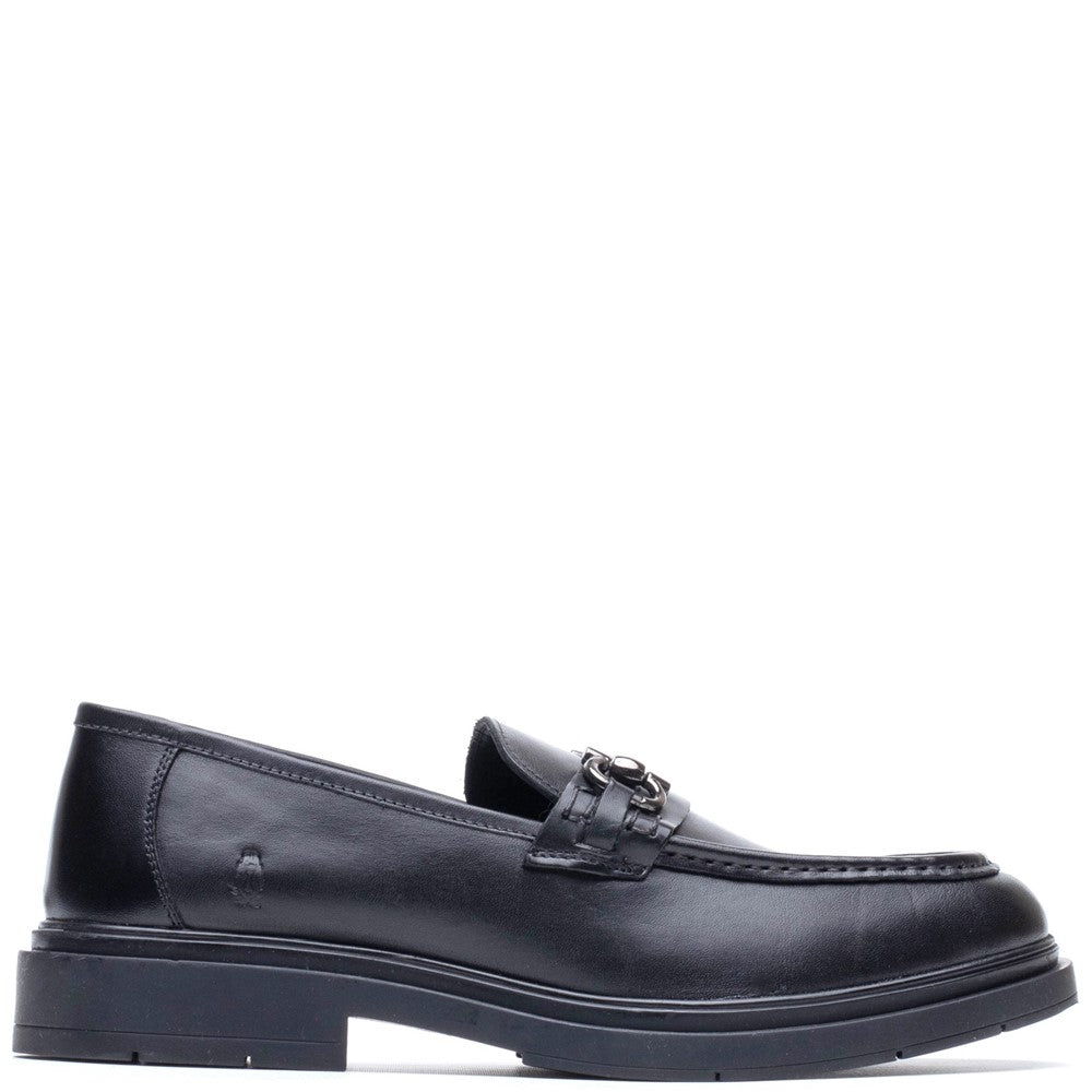 Mens Formal Slip On Shoes Black Hush Puppies Edgar Loafer