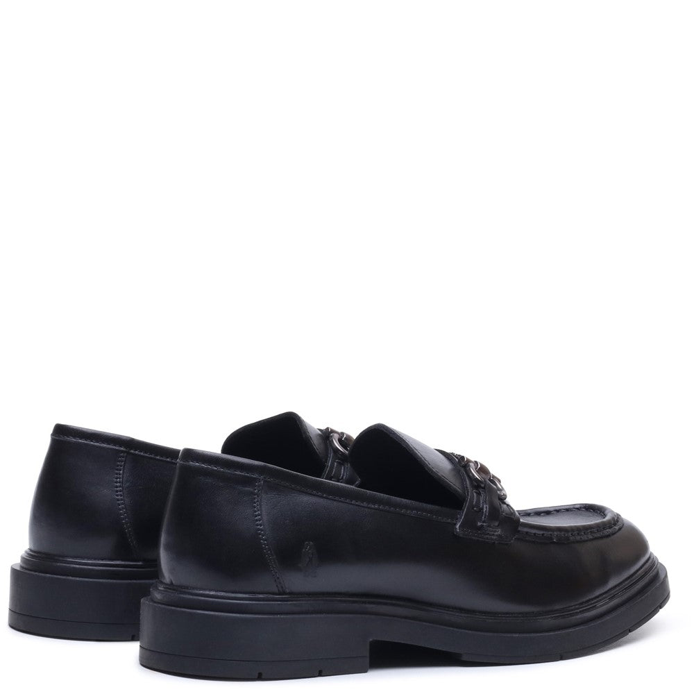 Mens Formal Slip On Shoes Black Hush Puppies Edgar Loafer