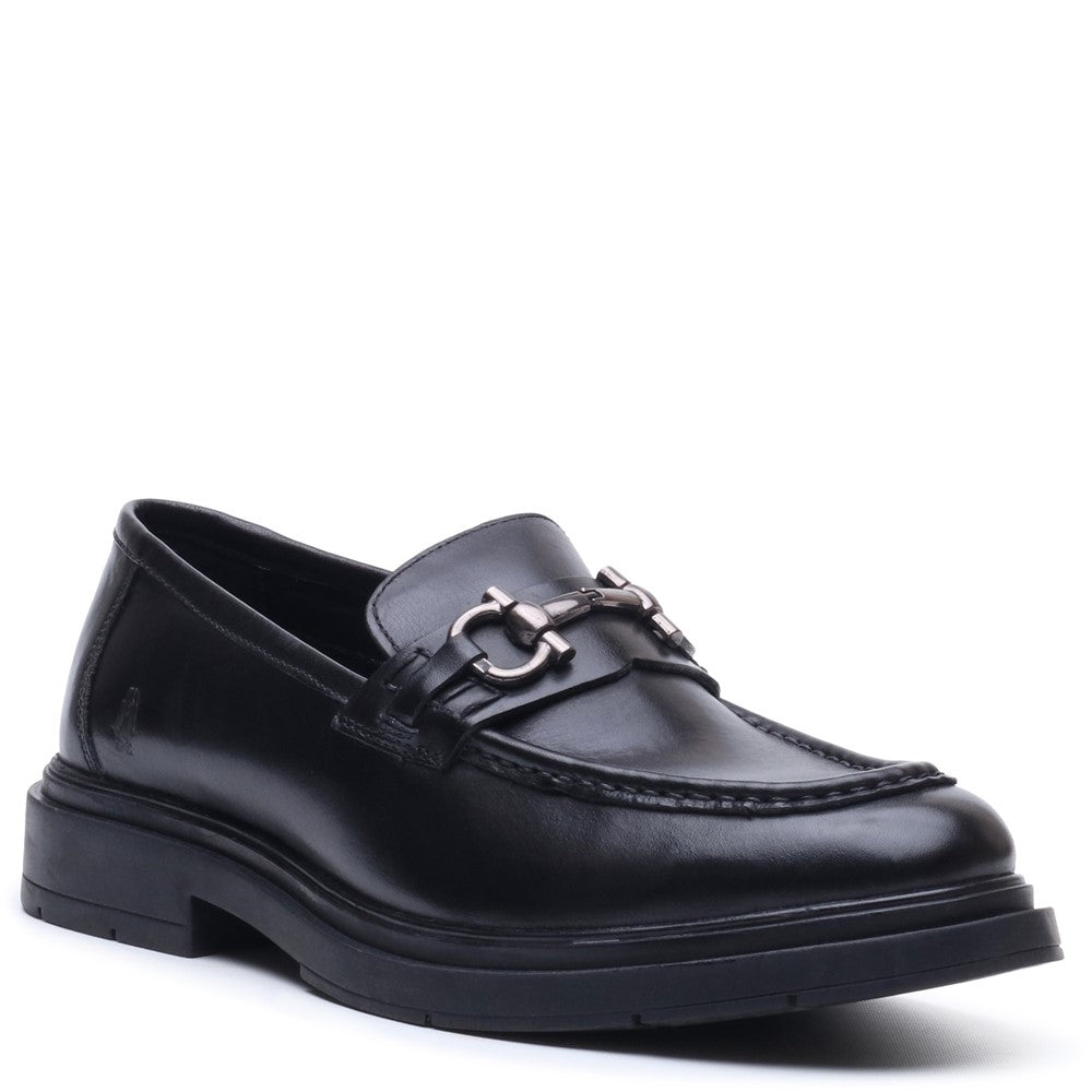 Mens Formal Slip On Shoes Black Hush Puppies Edgar Loafer