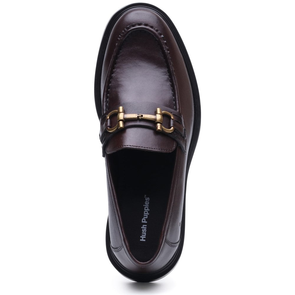 Mens Formal Slip On Shoes Brown Hush Puppies Edgar Loafer