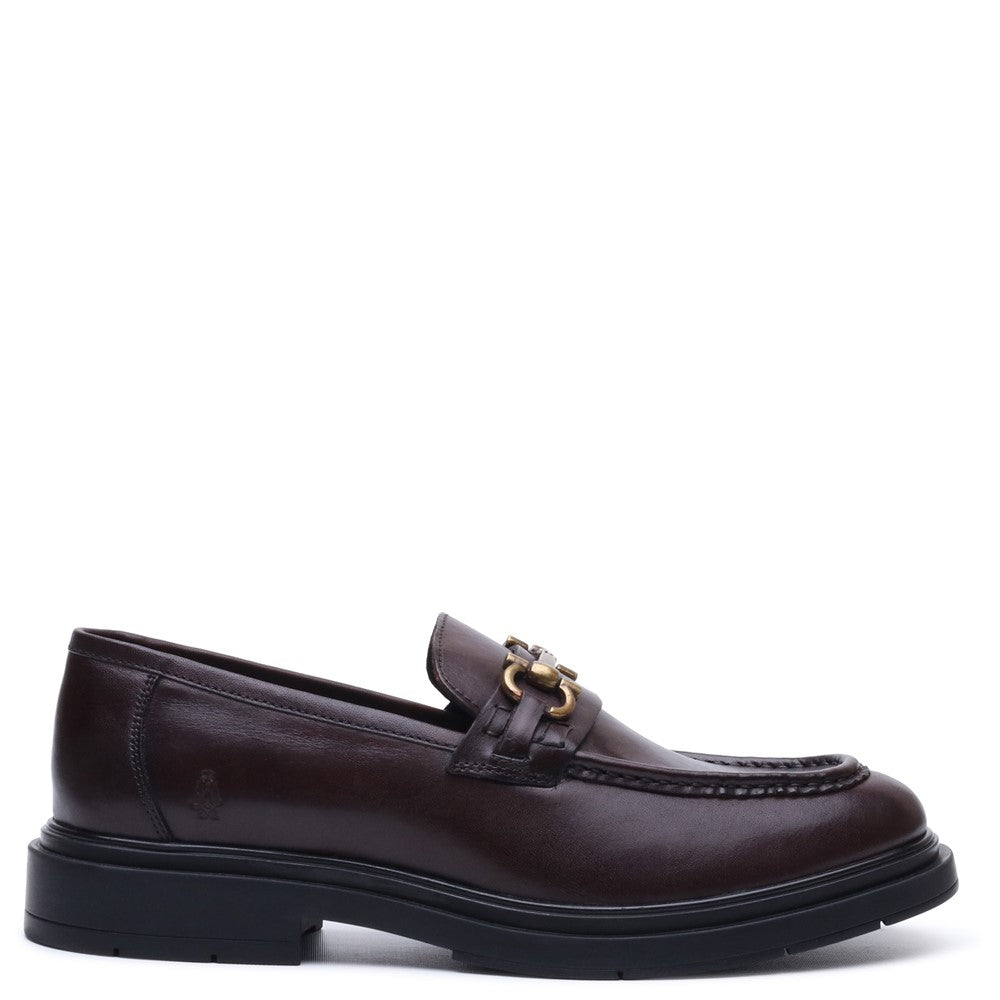 Mens Formal Slip On Shoes Brown Hush Puppies Edgar Loafer