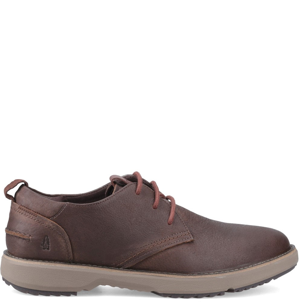 Mens Classic Lace Shoes Brown Hush Puppies Scotty Lace Up