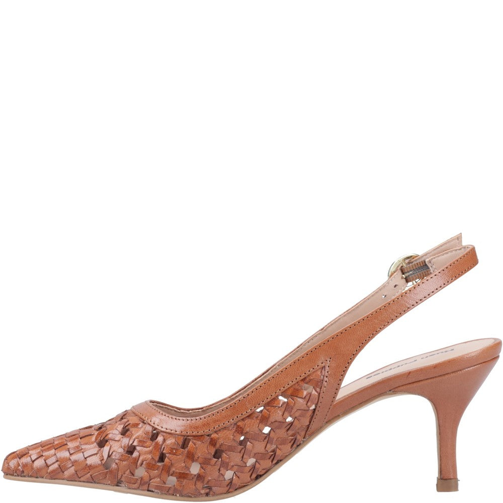 Ladies Heels Tan Hush Puppies DALIA KITTEN HEEL