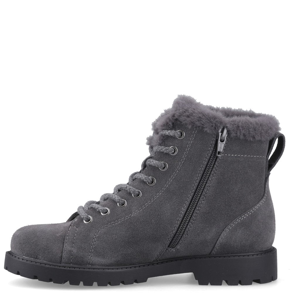 Ladies Ankle Boots Grey Hush Puppies HYACINTH LACE BOOT