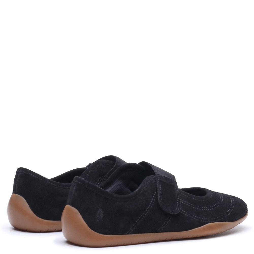 Ballerinas Black Hush Puppies Juno Suede Sneakerina