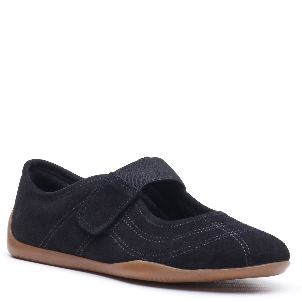 Ballerinas Black Hush Puppies Juno Suede Sneakerina