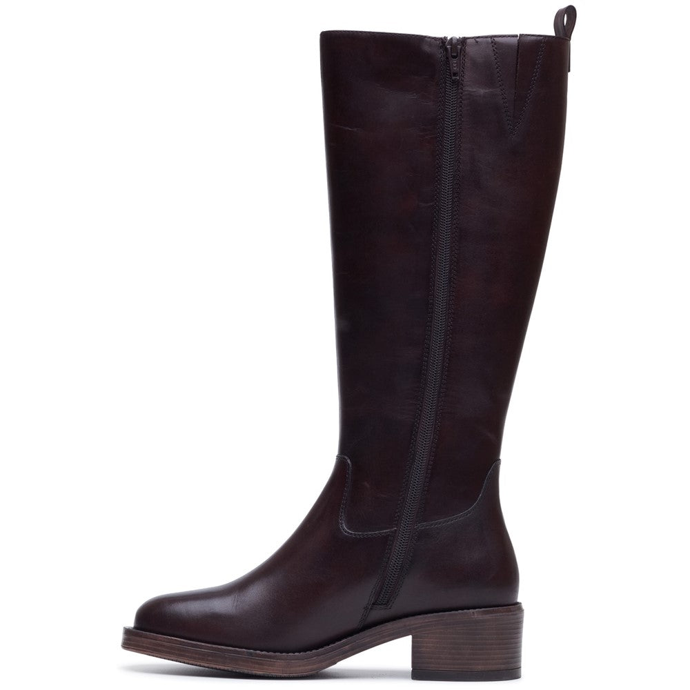 Ladies Long Boots Chocolate Hush Puppies Antonia Long Boot