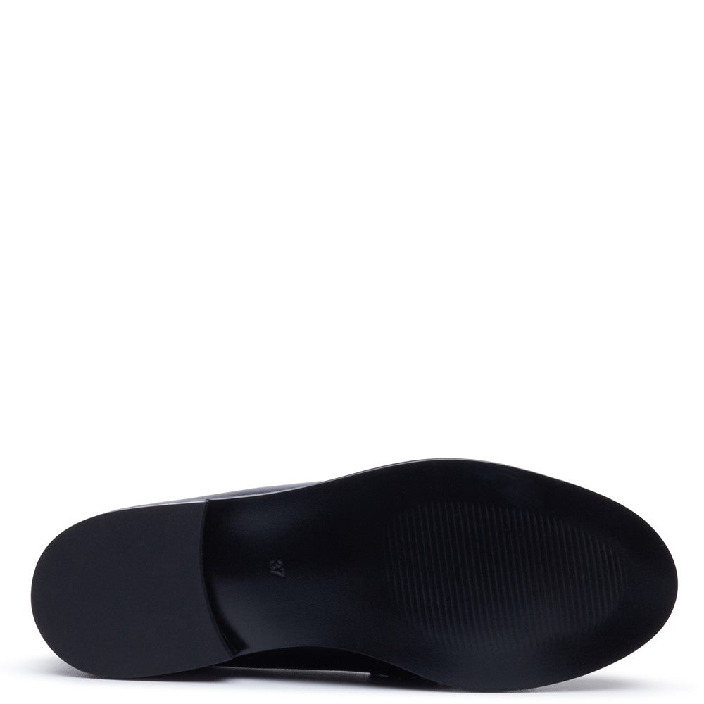 Slip On Ladies Shoes Black Hush Puppies DENISE SNAFFLE LOAFER