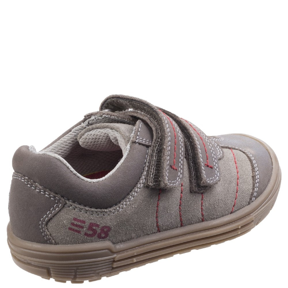BOYS SUMMER Taupe Hush Puppies Finn Touch Fastening Shoe