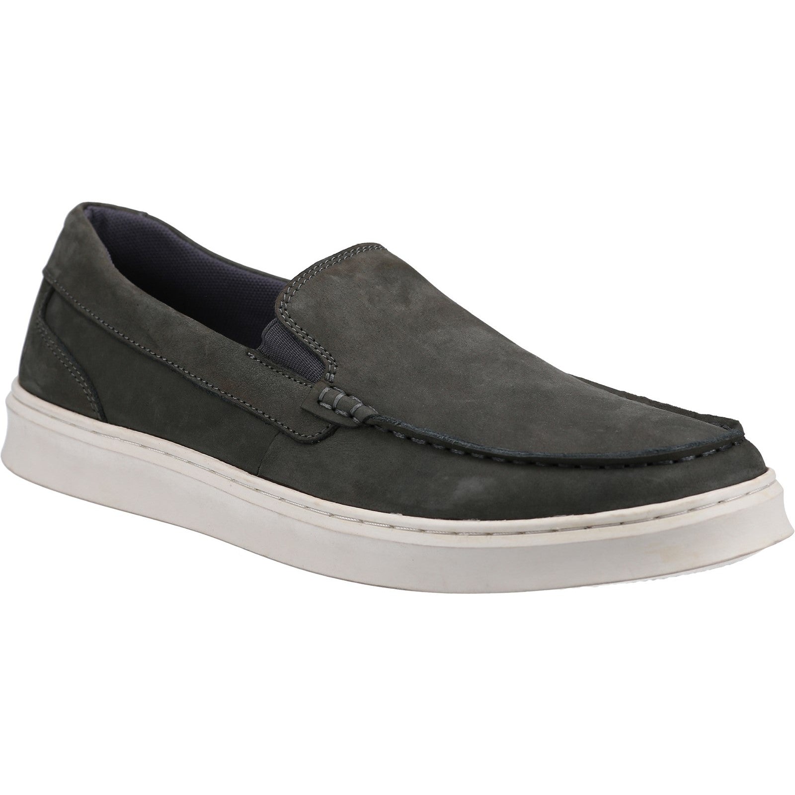 Mens Sports Grey Nubuck Hush Puppies Mount Shoe