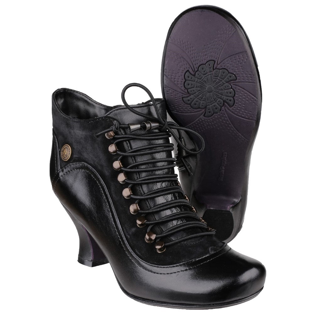 Ladies Ankle Boots Black Hush Puppies Vivianna Heeled Boot