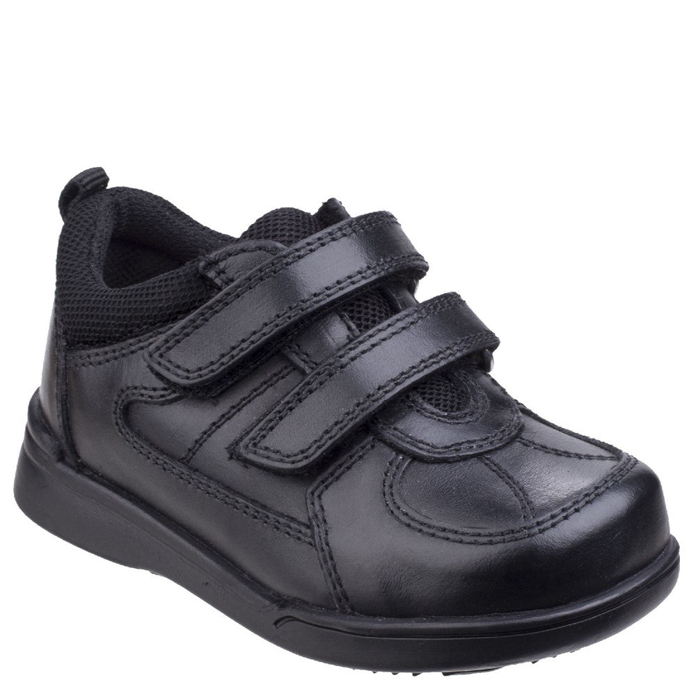 Boys Hush Puppies Black Liam Infant School Shoe Hush Puppies UK