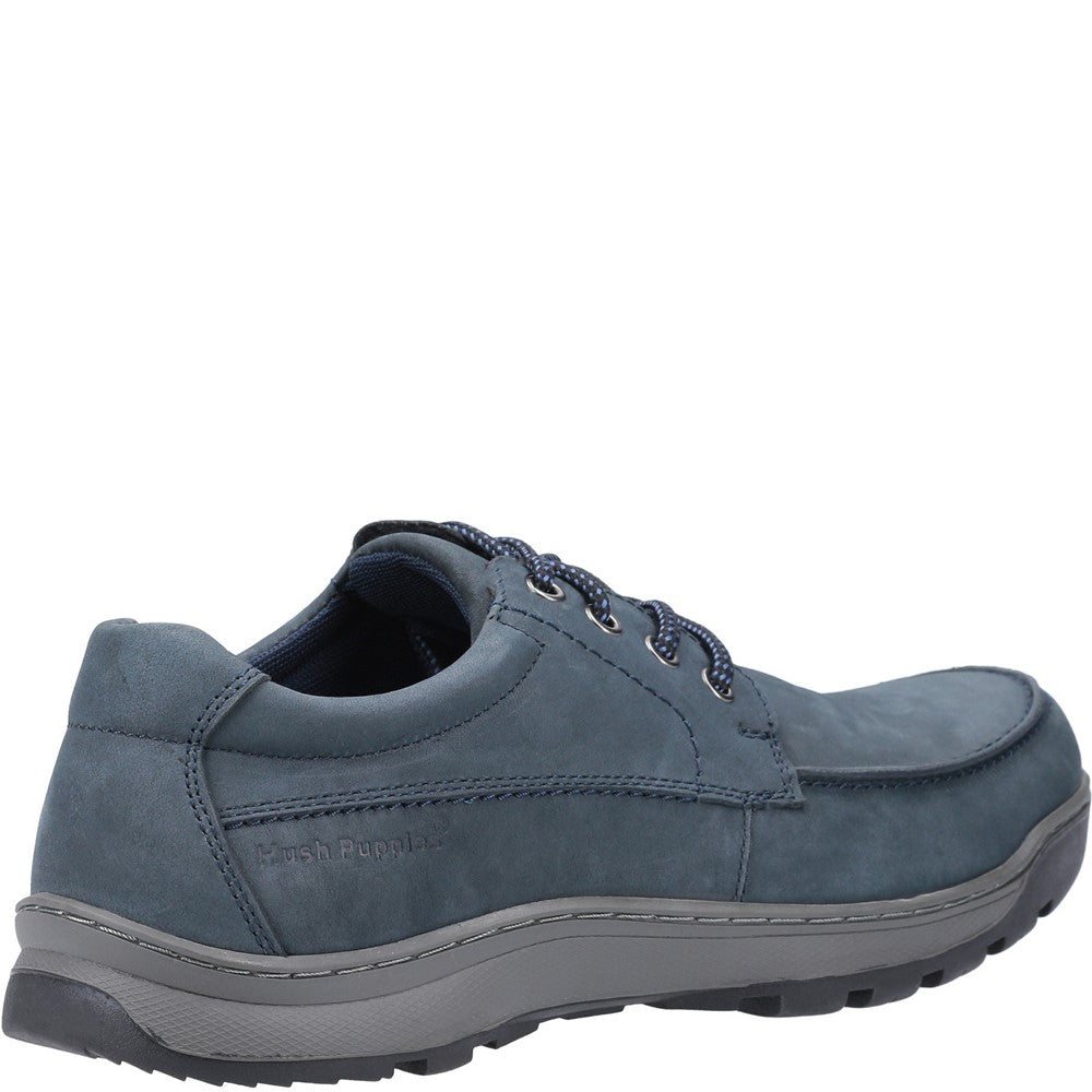 Mens Classic Lace Shoes Navy Hush Puppies Tucker Lace Shoe