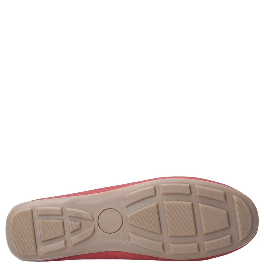 Slip On Ladies Shoes Red Hush Puppies Maggie Toggle Shoe