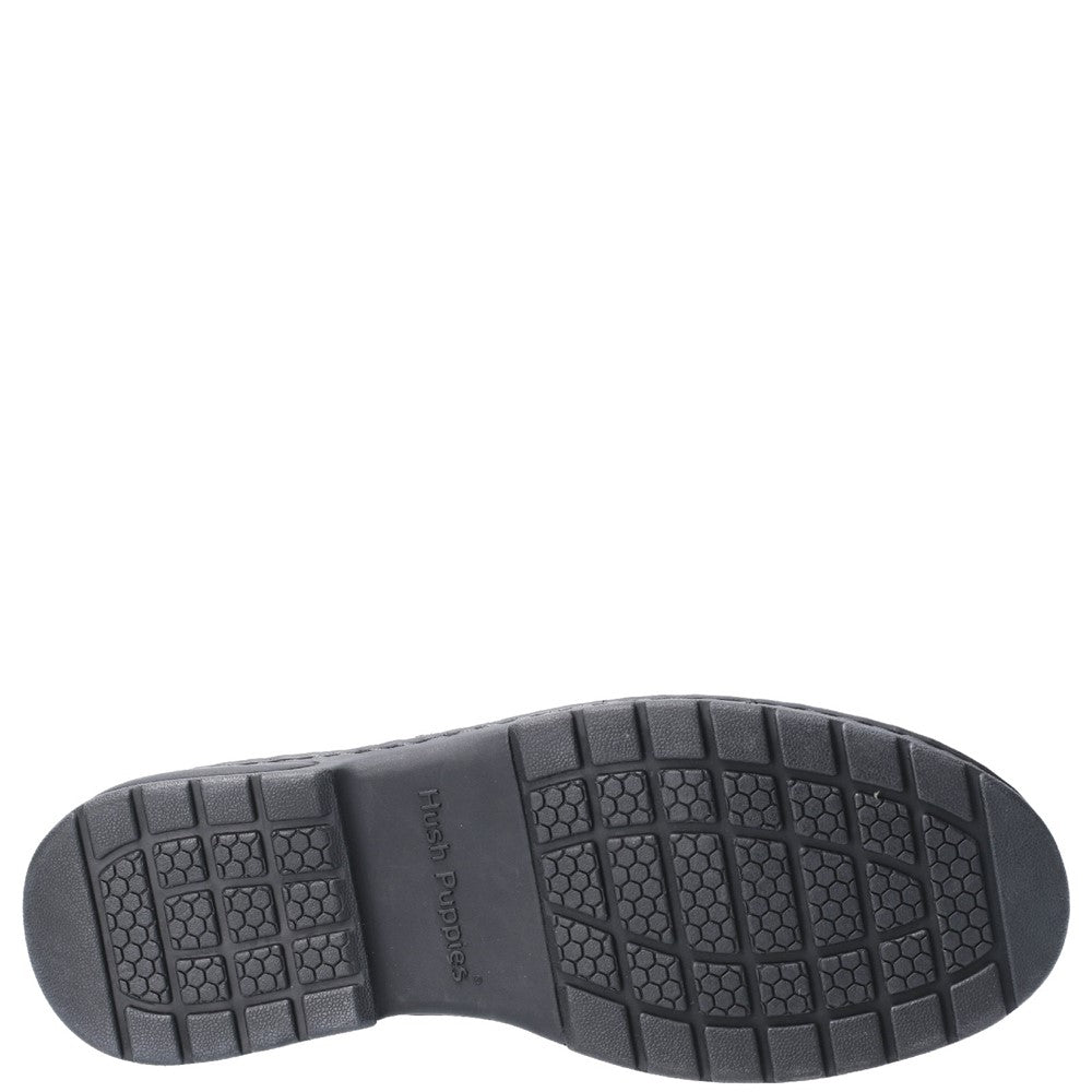 Mens Classic Lace Shoes Black Hush Puppies Outlaw II Shoe