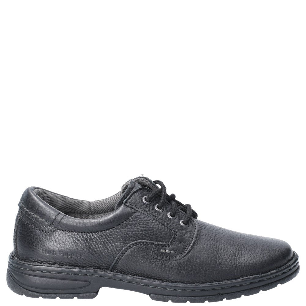 Mens Classic Lace Shoes Black Hush Puppies Outlaw II Shoe