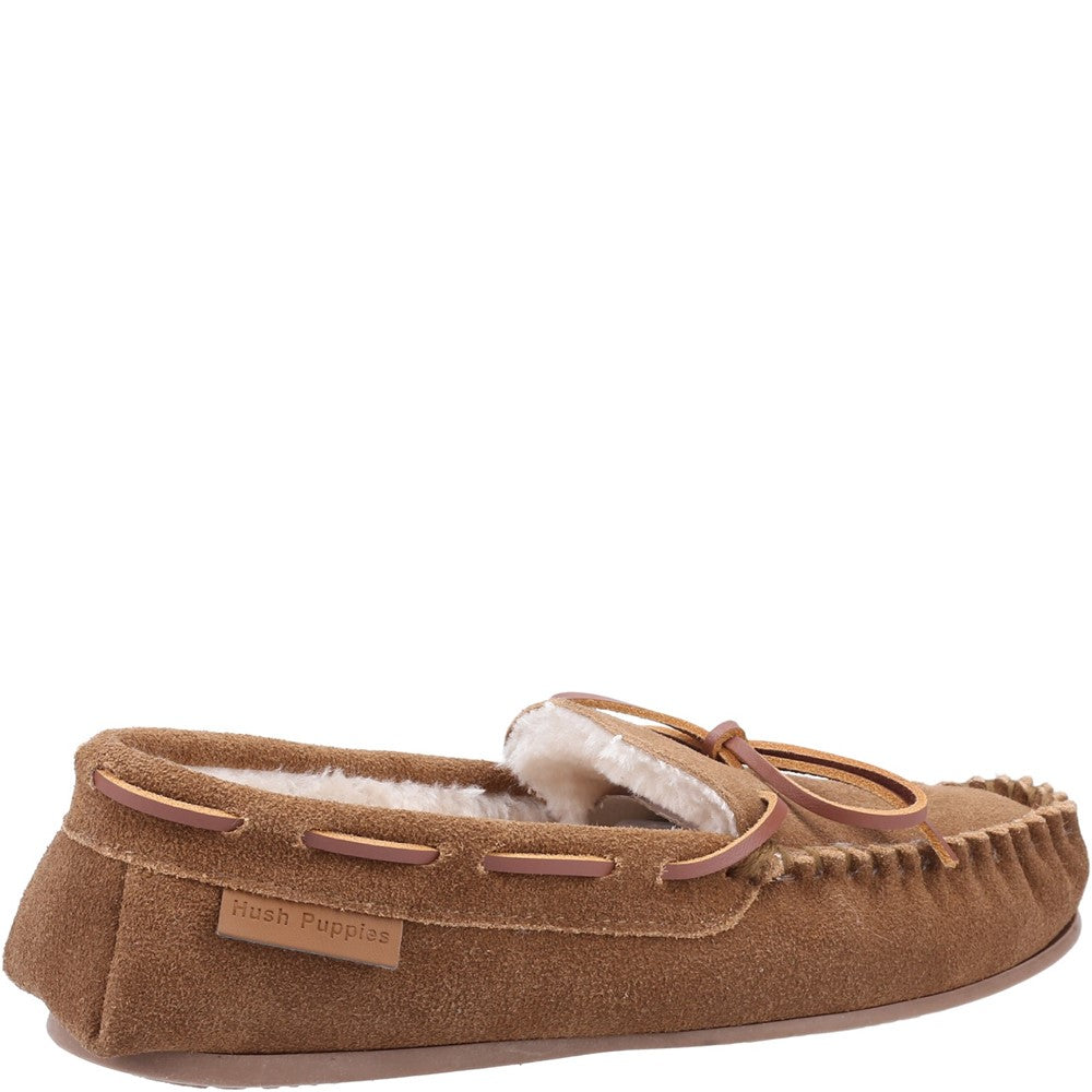 Classic Ladies Slippers Tan Hush Puppies Allie Slipper