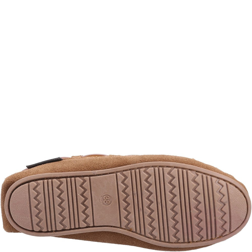 Classic Ladies Slippers Tan Hush Puppies Allie Slipper
