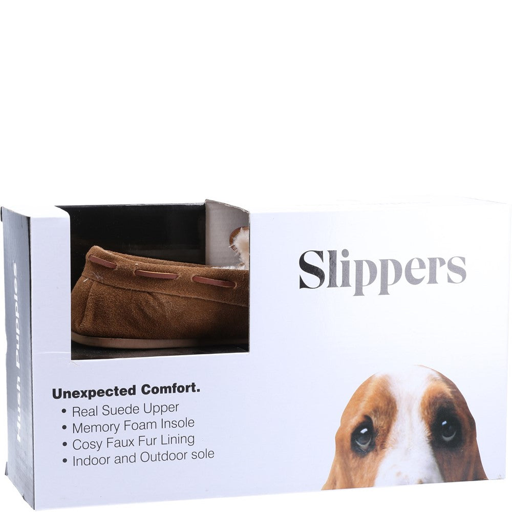 Classic Ladies Slippers Tan Hush Puppies Allie Slipper