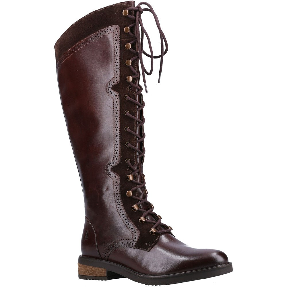 Ladies Long Boots Brown Hush Puppies Rudy Long Boot