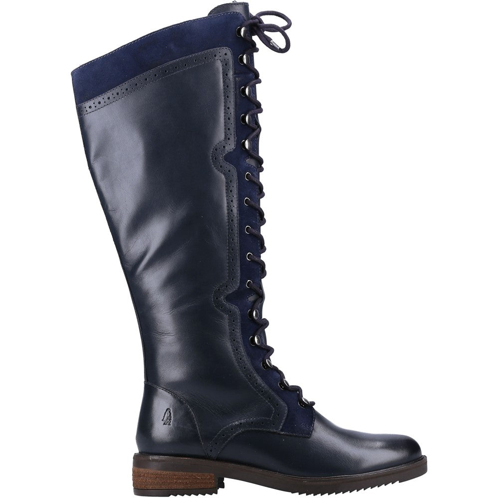 Ladies Long Boots Navy Hush Puppies Rudy Long Boot