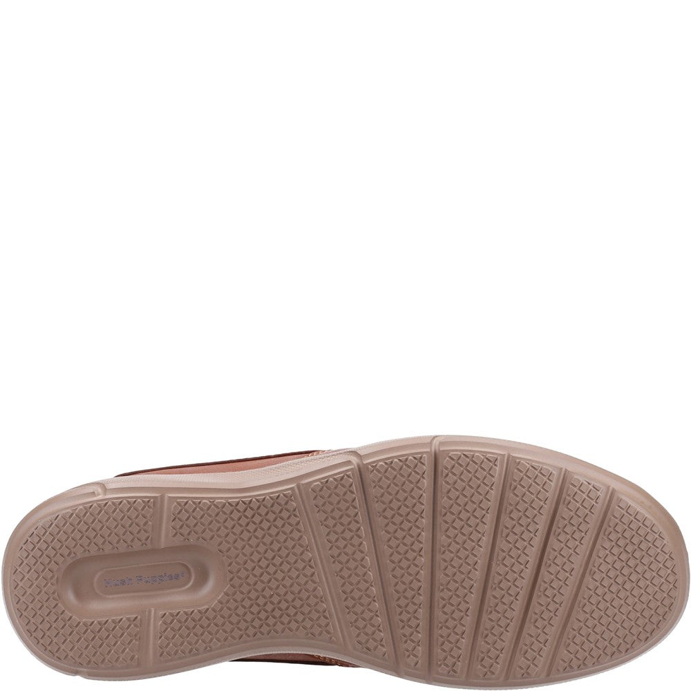Mens Classic Slip On Shoes Tan Hush Puppies Aaron Shoe