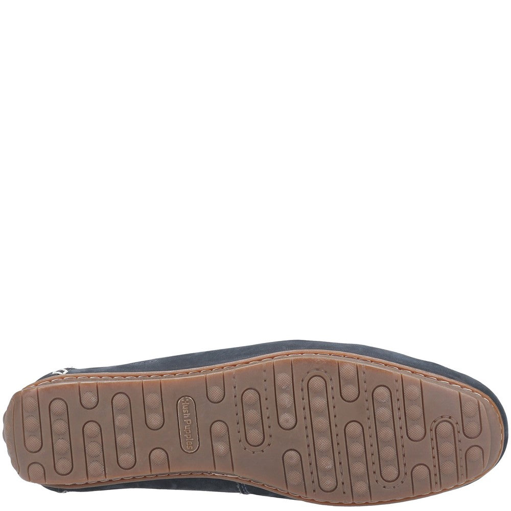 Slip On Mens Summer Navy Hush Puppies Roscoe Shoe