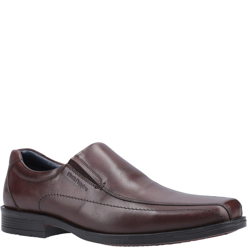 Mens Formal Slip On Shoes Brown Hush Puppies Brody Shoe