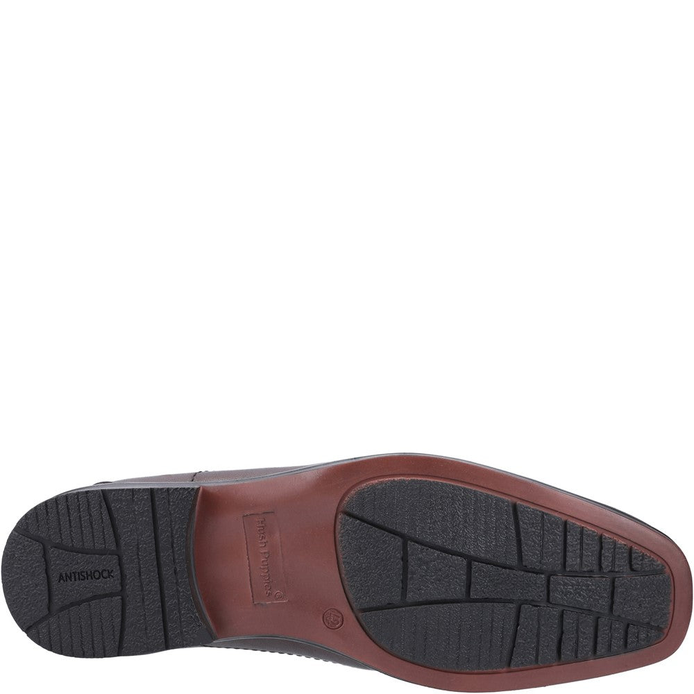 Mens Formal Slip On Shoes Brown Hush Puppies Brody Shoe