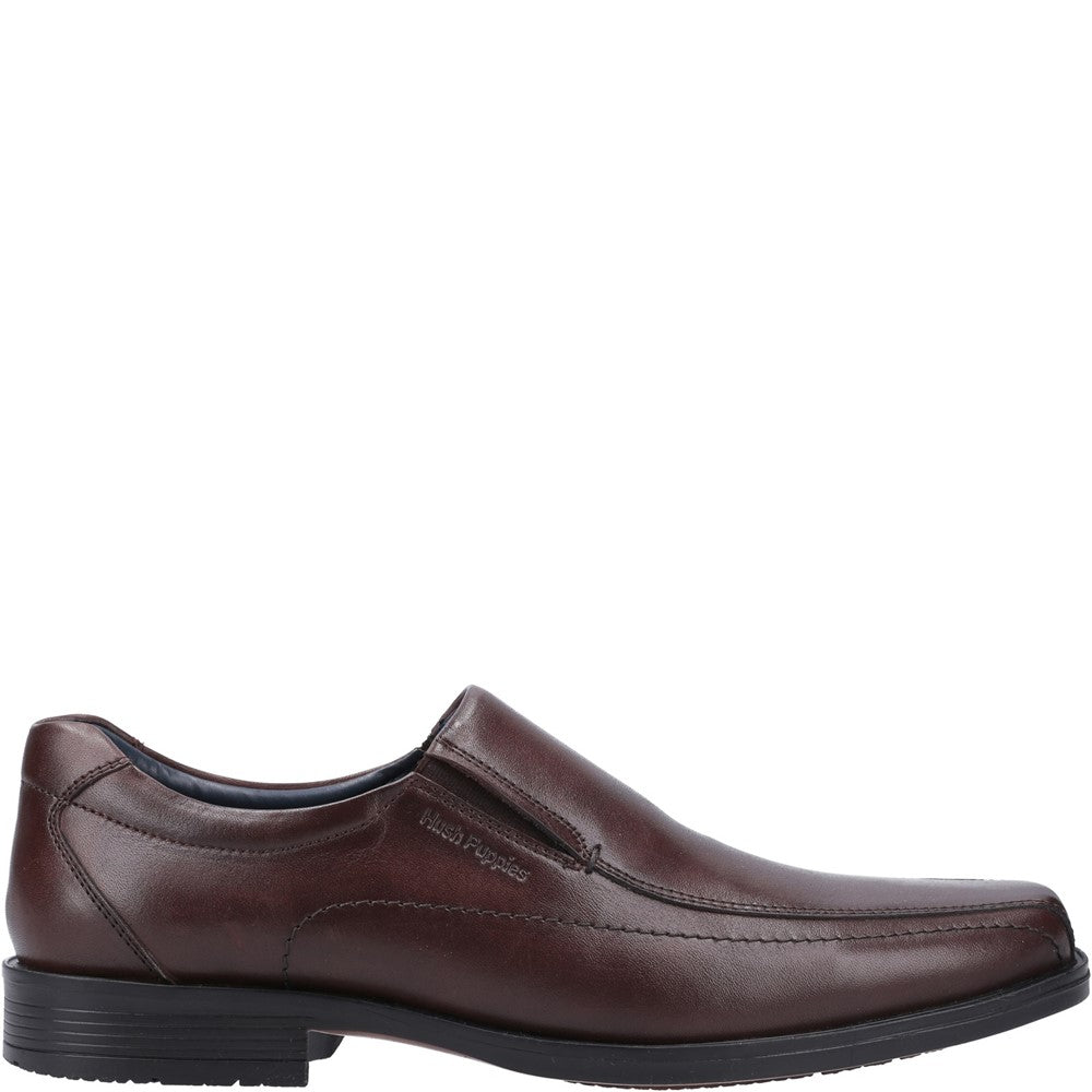 Mens Formal Slip On Shoes Brown Hush Puppies Brody Shoe