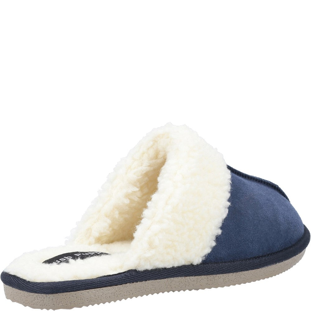 Classic Ladies Slippers Navy Hush Puppies Arianna Mule Slippers