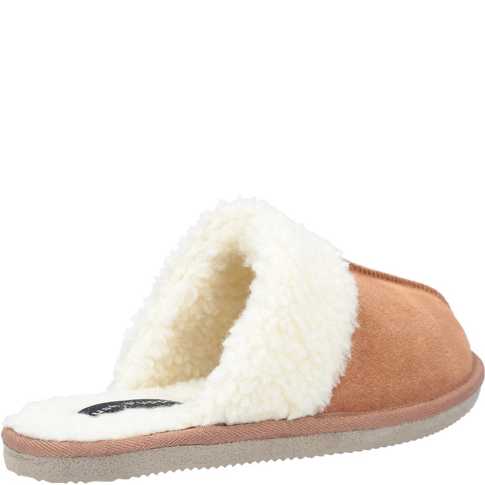 Classic Ladies Slippers Tan Hush Puppies Arianna Mule Slippers