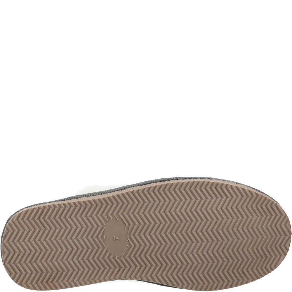 Classic Ladies Slippers Grey Hush Puppies Arianna Mule Slippers