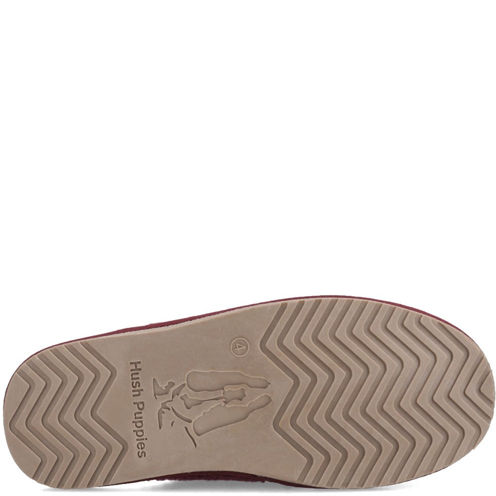 Classic Ladies Slippers Bordo Hush Puppies Arianna Mule Slippers