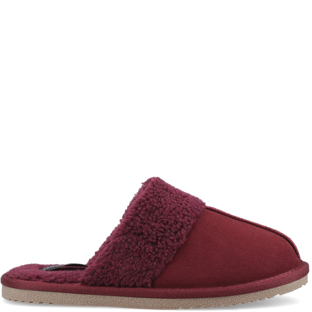 Classic Ladies Slippers Bordo Hush Puppies Arianna Mule Slippers