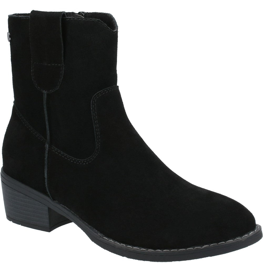 Ladies Ankle Boots Black Hush Puppies Iva Ladies Ankle Boots
